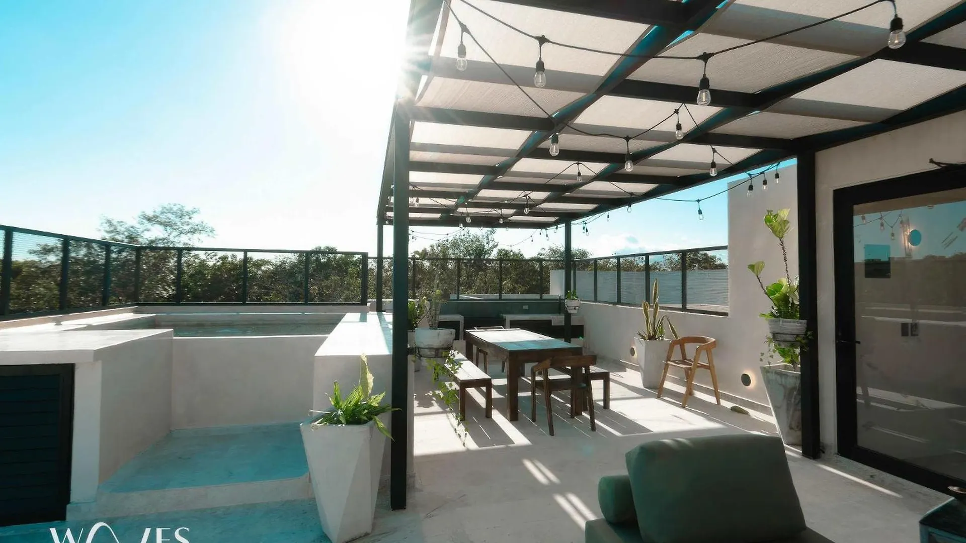 Spacious Modern 3Br Apartment In Gated Community With Pool View At Chaan Ha By Waves Tulum