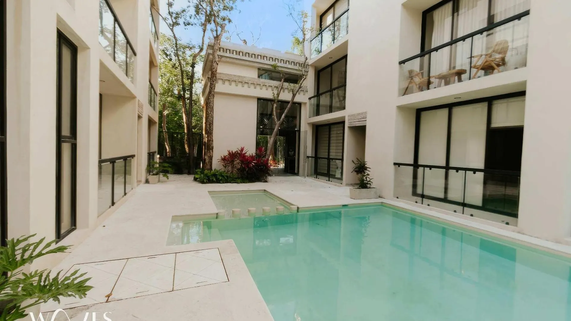 Spacious Modern 3Br Apartment In Gated Community With Pool View At Chaan Ha By Waves Tulum